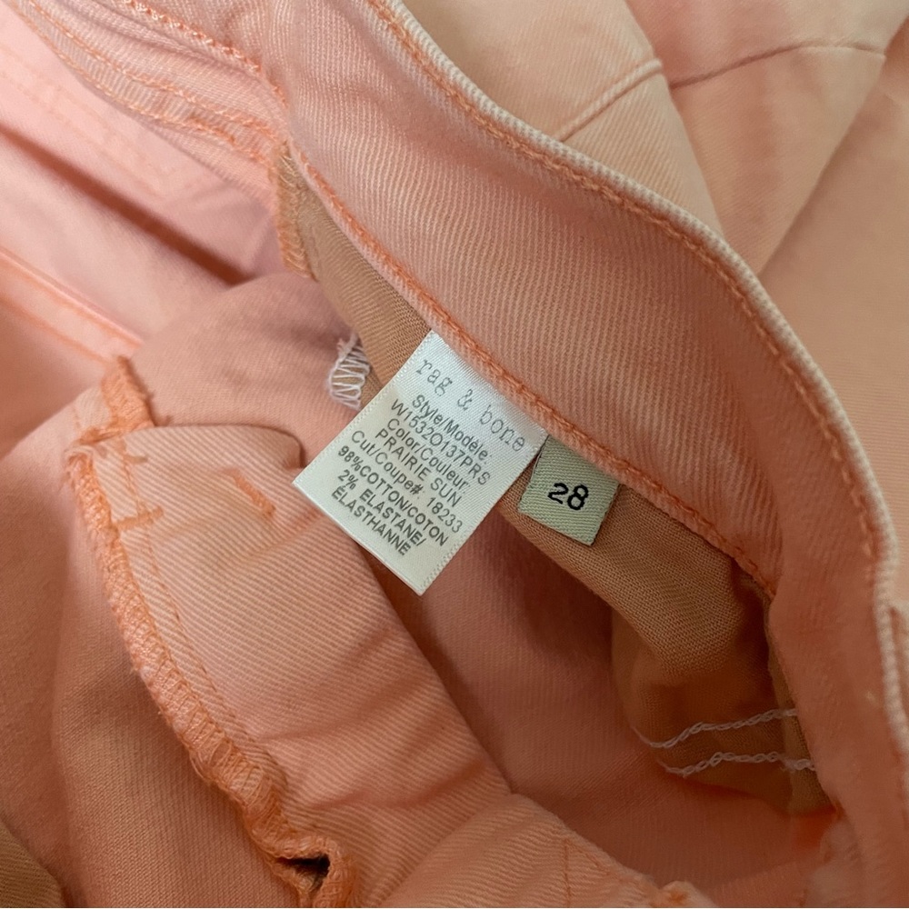 Rag & Bone Orange Jeans Prairie Sun High Rise Skinny Denim 28 18233 W1532O137PRS - Picture 4 of 6
